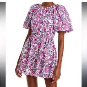 French Connection Pink and Purple Floral Dress